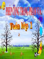 Bài giảng Toán 1 chương 2 bài 7: Phép cộng trong phạm vi 6