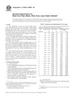 Tiêu chuẩn ASTM A 1006 Standard Specification for Steel Line Pipe, Black, Plain End, Laser Beam Welded