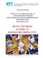 SỔ TAY XÂY DỰNG AN NINH VÀ BẢO MẬT HỆ THỐNG CNTT