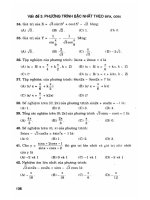 360 câu hỏi trắc nghiệm lượng giác Phần 2