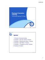 Package Evaluation Training3transversalsealing