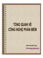 Công nghệ phần mềm  tổng quan công nghệ phần mềm