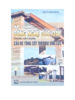 ÁP DỤNG CÔNG NGHỆ ĐÚC ĐẨY TRONG XÂY DỰNG CẦU BÊ TÔNG CỐT THÉP DỰ ỨNG LỰC