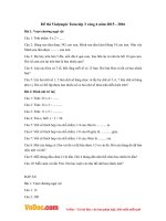 Đề thi Violympic Toán lớp 3 vòng 4 năm 2015 - 2016