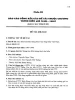 Báo cáo tổng kết các đề tài thuộc chương trình biển 48b(1986 1990) 