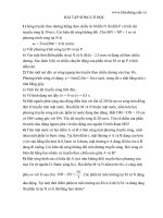 Bài tập sóng cơ vật lý 12