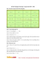 Đề thi Violympic Toán lớp 3 vòng 8 năm 2015 - 2016