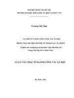VAI TRÒ của NHÂN VIÊN CÔNG tác xã hội TRONG VIỆC hỗ TRỢ CHO PHỤ nữ bị bạo lực GIA ĐÌNH 