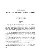 Những bài tập vật lý cơ bản   hay và khó (tập 3 quang học và vật lý hạt nhân) phần 2 