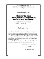 Luận văn thạc sĩ ngữ văn: Yếu tố trữ tình trong truyện ngắn hai cây bút nữ Nam Bộ: Nguyễn Lập Em và Nguyễn Ngọc Tư