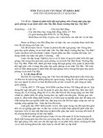 TÓM TẮT LUẬN VĂN THẠC SỸ QUẢN LÝ GIÁO DỤC: Quản lý phát triển đội ngũ giảng viên Trung tâm giáo dục quốc phòng và an ninh sinh viên Tây Bắc thuộc trường Đại học Tây Bắc