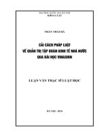 Cải cách pháp luật về quản trị tập đoàn kinh tế nhà nước qua bài học vinashin 