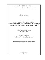 Con người và thiên nhiên trong truyện ngắn nguyễn huy thiệp dưới góc nhìn phê bình sinh thái (LV01950)
