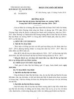 Hướng dẫn Đại hội chi đoàn, Đoàn trường năm học 2016-2017