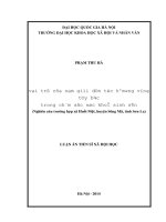 Vai trò nam giới dân tộc hmông vùng tây bắc trong chăm sóc sức khỏe sinh sản ( nghiên cứu trường hợp xã huổi một, huyện sông mã, tỉnh sơn la) 