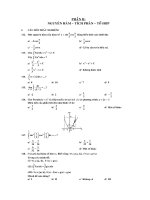 Tập hợp câu hỏi trắc nghiệm hay môn Toán 12 ( ôn thi THPTQG )