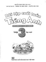 bài tập cuối tuần tiếng anh lớp 3 tập 1 