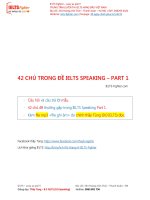 42 chủ đề trong Speaking part 1 - mp3 thầy Tùng thu âm-1