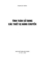 TÍNH TOÁN VÀ SỬ DỤNG THIẾT BỊ NÂNG CHUYỂN