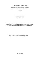 Nghiên cứu chế tạo vật liệu niken xốp bằng phương pháp luyện kim bột 