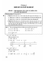 Trắc nghiệm toán khảo sát hàm số ĐHQG: Phần 2