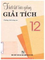 Thiết kế bài giảng giải tích 12 (chương trình nâng cao) phần 1 