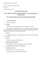 Tiết 1 Một số phương pháp biểu hiện trên bản đồ