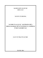 Vai trò của luật sư   người bào chữa trong giai đoạn xét xử sơ thẩm vụ án hình sự ở việt nam hiện nay 