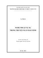 Nghệ thuật tự sự trong truyện ngắn bảo ninh 
