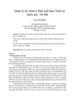 Quản lý tài chính ở nhà xuất bản chính trị quốc gia   sự thật 