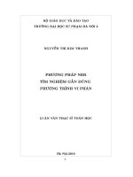 Phương pháp ner tìm nghiệm gần đúng phương trình vi phân