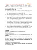 Cách tính lương phụ cấp đối với công chức