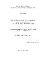 Một số dạng toán liên quan đến định lý rolle đảo đối với đa thức và phân thức 