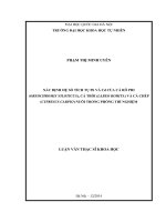 Xác định hệ số tích tụ pb và cd của cá rô phi (oreochromis niloticus), cá trôi (labeo rohita) và cá chép (cyprinus carpio) nuôi trong phòng thí nghiệm 