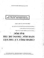 chinh phục lý thuyết sinh học trong đề thi đại học 