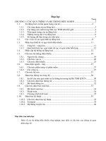 CÁC QUÁ TRÌNH VÀ HỆ THỐNG ĐIỀU KHIỂN