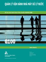 Hướng dẫn vận hành trạm xử lý nước cấp