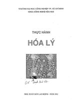 GIÁO TRÌNH THỰC HÀNH HOÁ lý năm 2012 