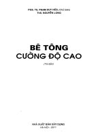 BÊ TÔNG CƯỜNG ĐỘ CAO