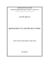 Kịch lịch sử của nguyễn huy tưởng 