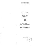 tiếng anh chuyên ngành cơ khí  