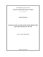 Đánh giá chất lượng nước ngầm trong mối quan hệ với bãi rác mễ trì 
