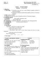 Giáo án tiếng anh lớp 7 tuần 13