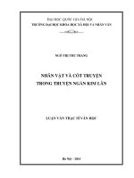 Nhân vật và cốt truyện trong truyện ngắn kim lân 