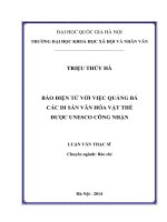 Báo điện tử với việc quảng bá các di sản văn hóa vật thể được UNESCO công nhận 