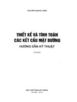 THIẾT KẾ VÀ TÍNH TOÁN CÁC LOẠI KẾT CẤU MẶT ĐƯỜNG