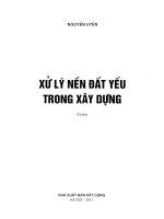 XỬ LÝ ĐẤT YẾU TRONG XÂY DỰNG