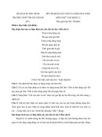 Đề thi khảo sát chất lượng đầu năm môn Ngữ Văn lớp 12 trường THPT Thuận Thành số 1, Bắc Ninh năm học 2016 - 2017