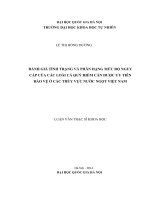 Đánh giá tình trạng và phân hạng mức độ nguy cấp của các loài cá quý hiếm cần được ưu tiên bảo vệ ở các thủy vực nước ngọt việt nam 
