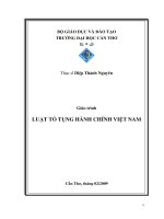 Giáo trình Luật tố tụng hành chính Việt Nam